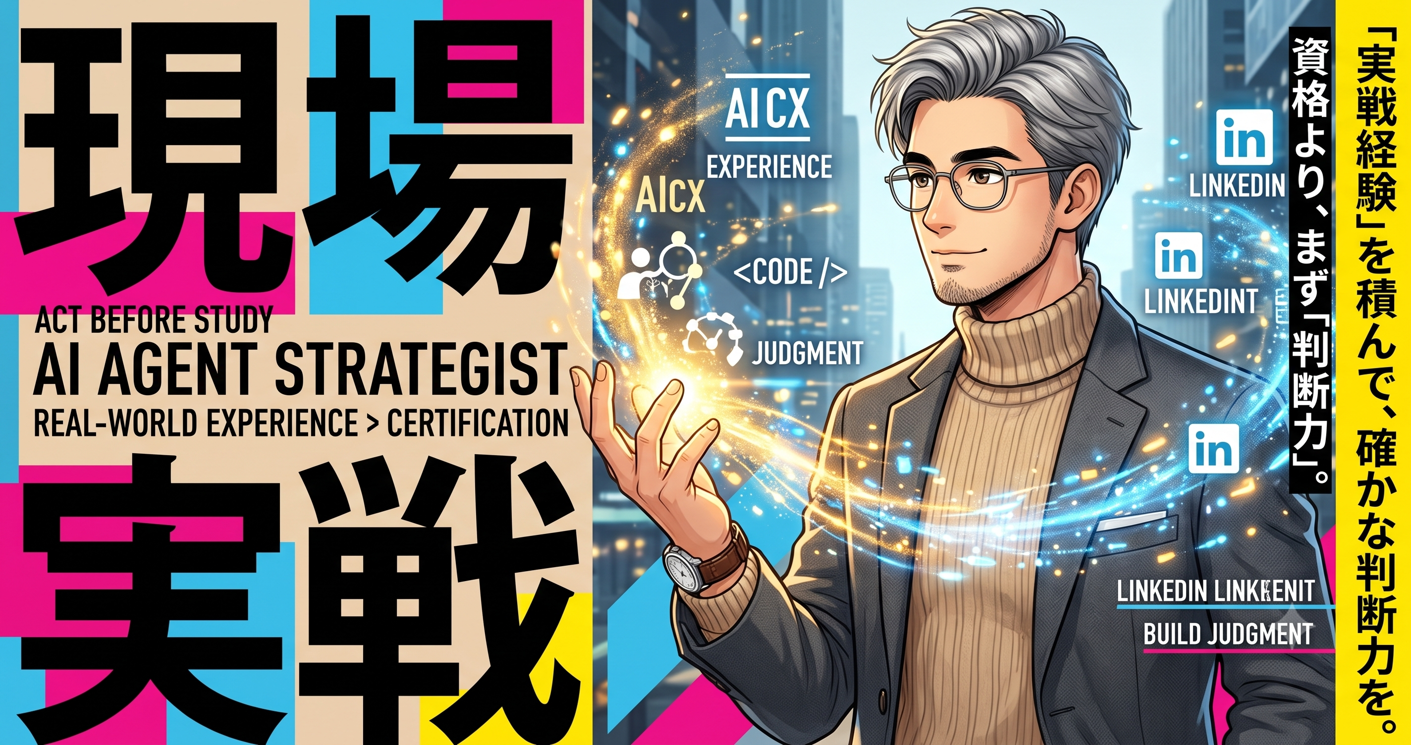 「資格の勉強より先に、現場を1つ持て」── AIエージェントストラテジストへの最短ルート